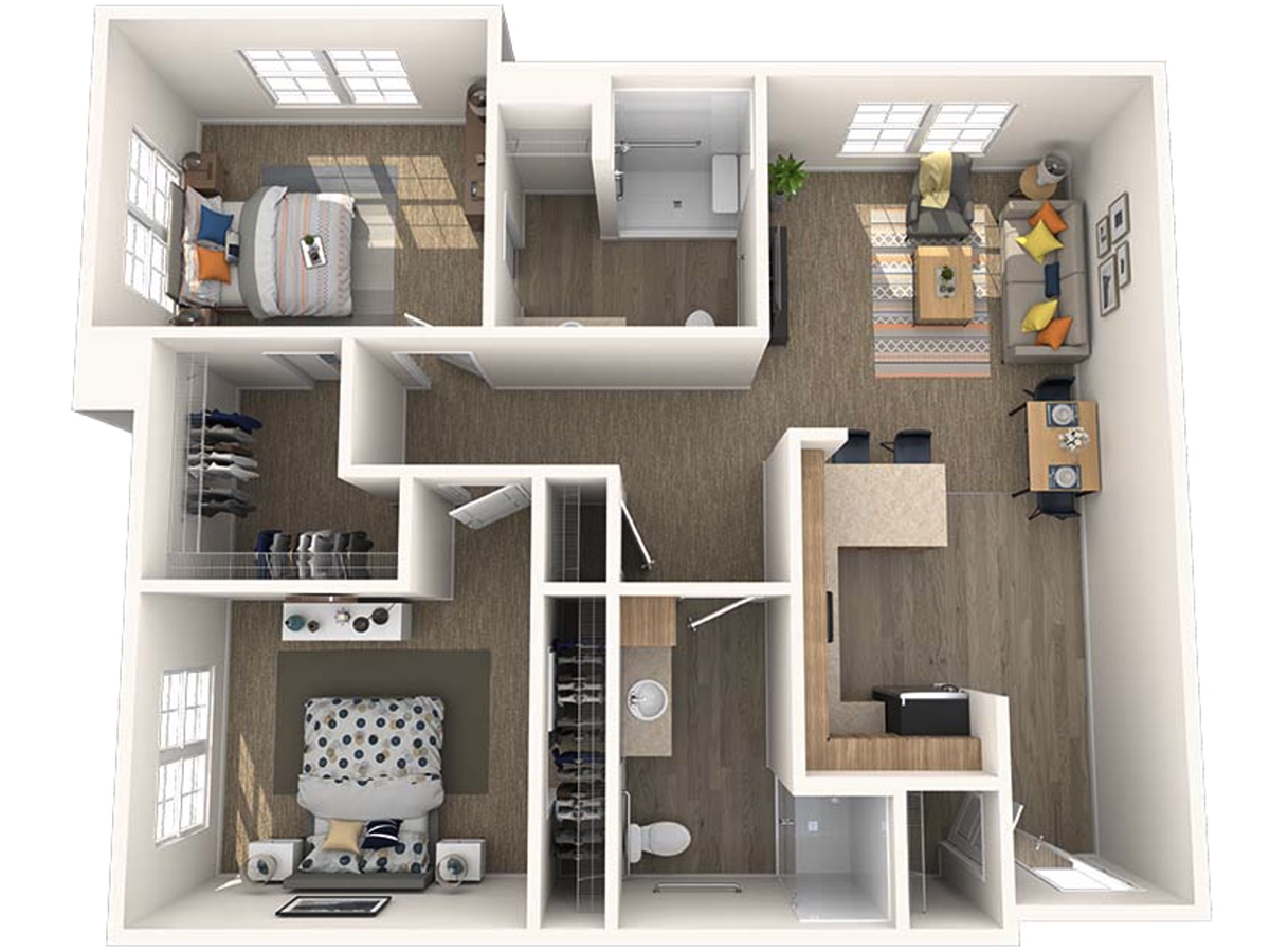 The Randall, a 979 square foot apartment.