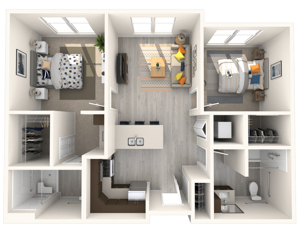 The Magnolia-Two Bedroom