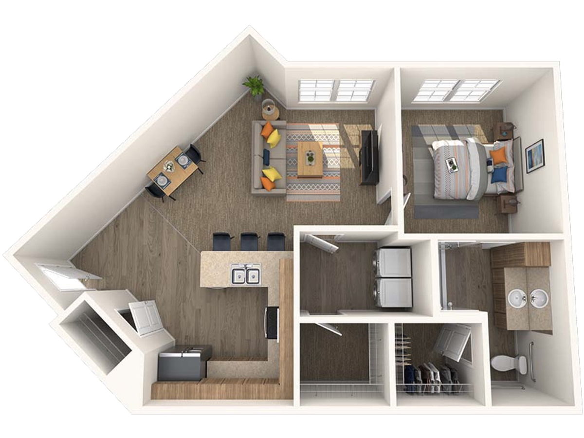 The Durango, a 795 square foot apartment.