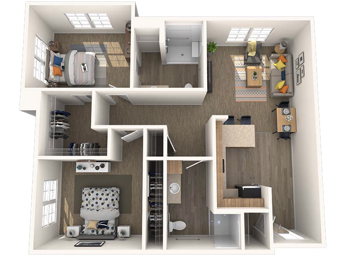 The Randall, a 979 square foot apartment.