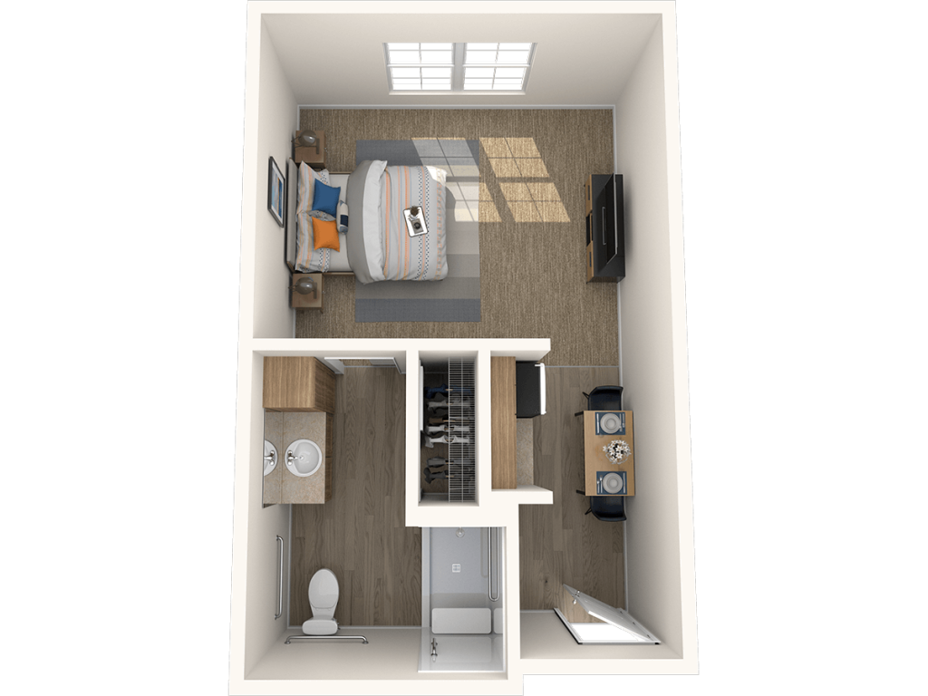 The Beacon, a 328 square foot Memory Care Suite
