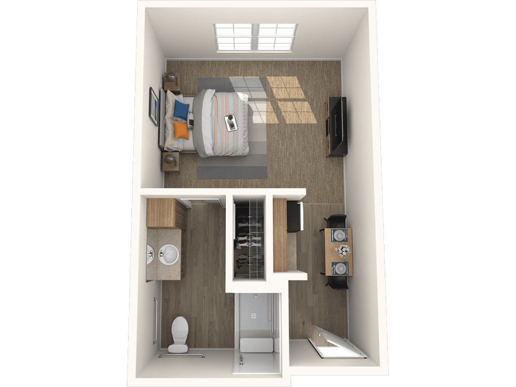 The Beacon, a 328 square foot Memory Care Suite